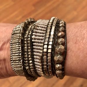 Multi strand cuff bracelet